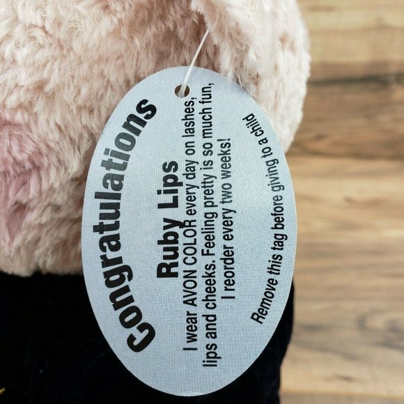 AVON Beary Beautiful "Ruby Lips" TEDDY BEAR 12" Adorable Bear. New with tags - Picture 7 of 8